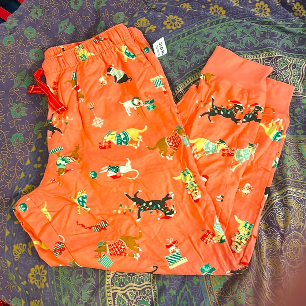 OLD NAVY Holiday Dog PJ Pants